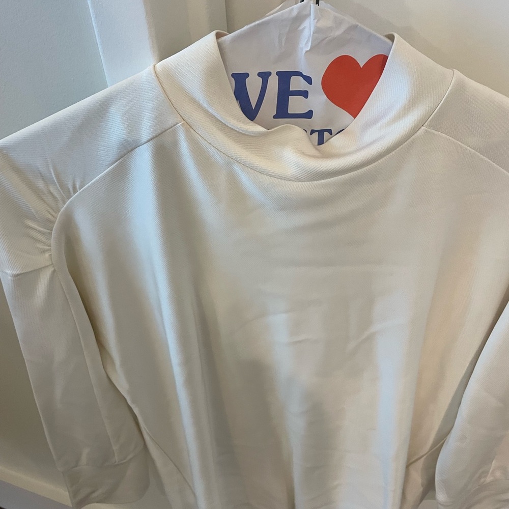 Hugo Boss Cream Cowl Neck Blouse